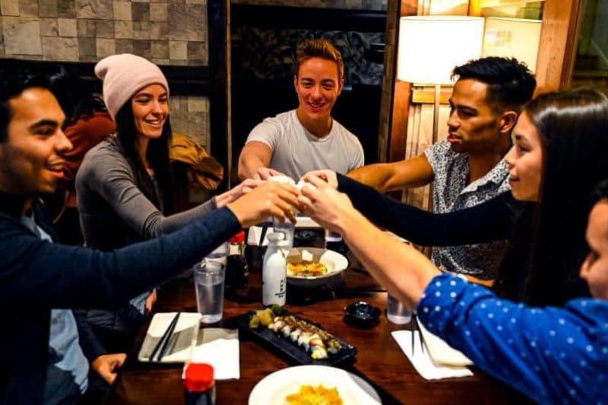 Sake toast